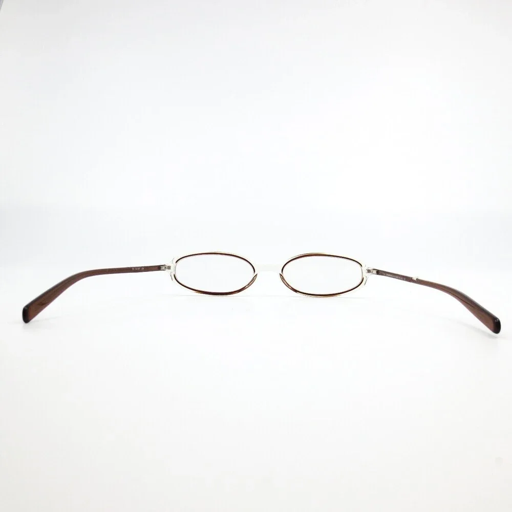 Emporio Armani EA9017 JG9 Eyeglasses Frames Brown clear Oval Full Rim 49-17-135